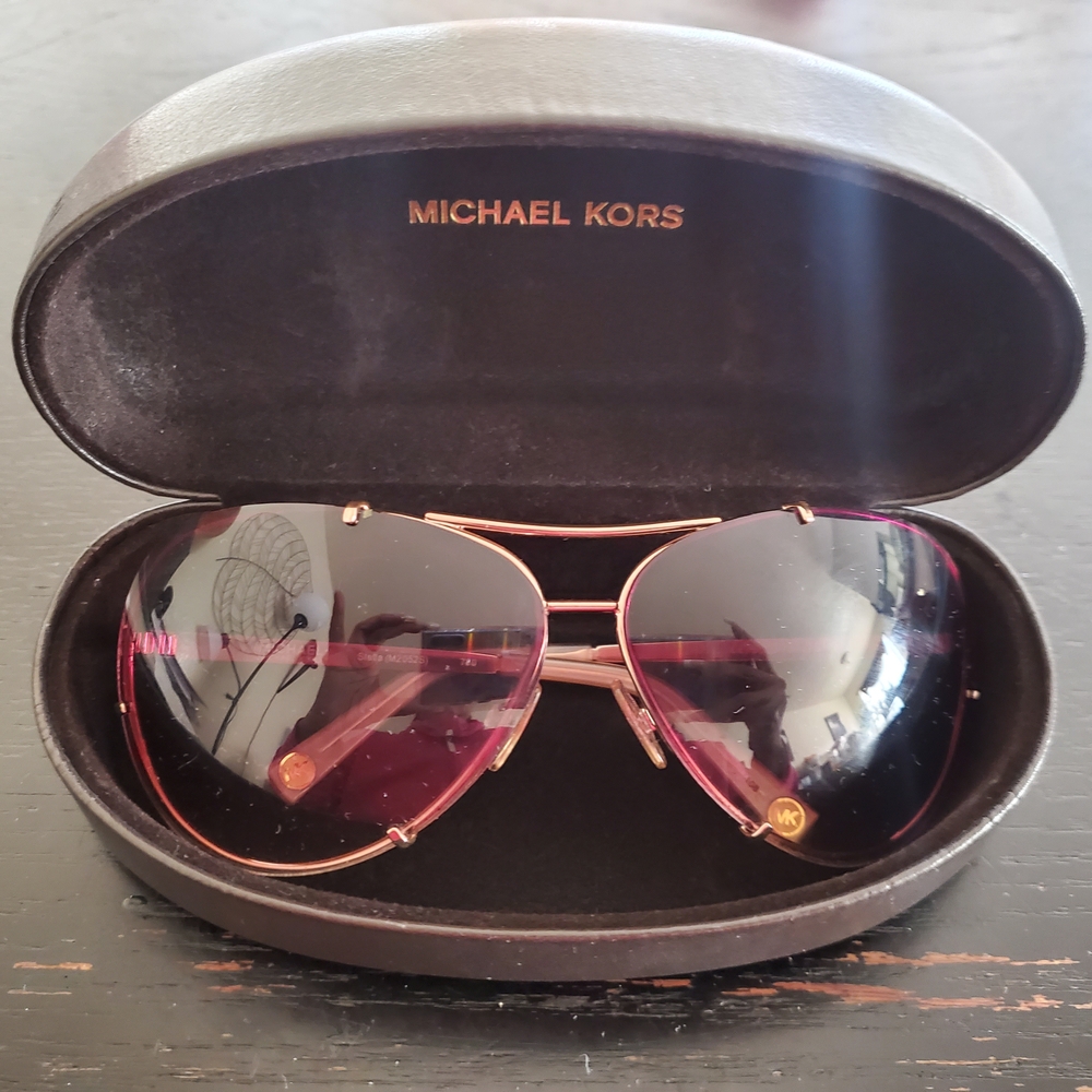 Michael Kors Brown Glasses with Protective Case